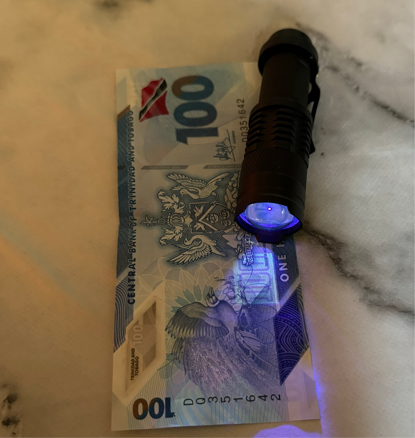 UV LED Flashlight (Counterfeit Detector)