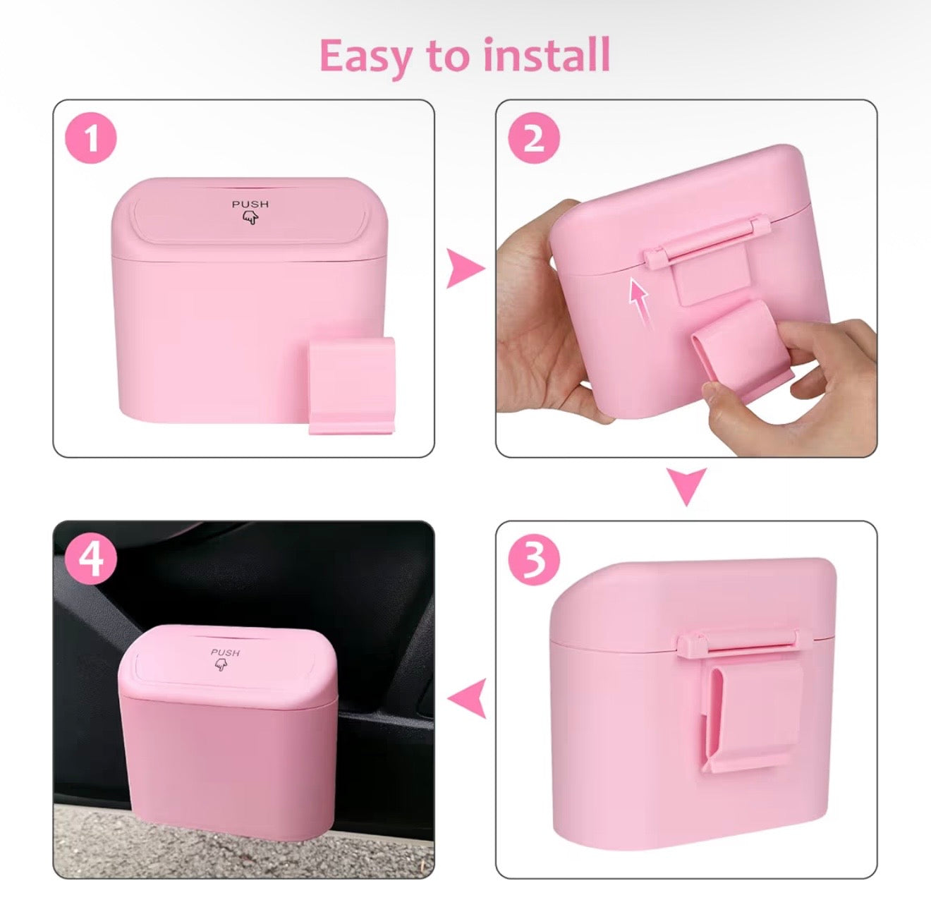 Car Trash Bin Organizer (+ 1 Roll of Bags)