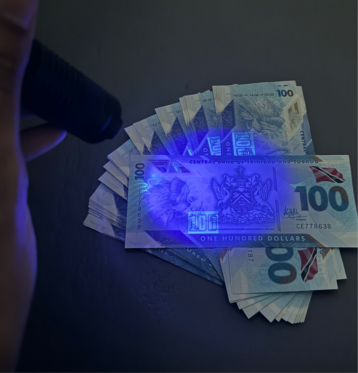UV LED Flashlight (Counterfeit Detector)