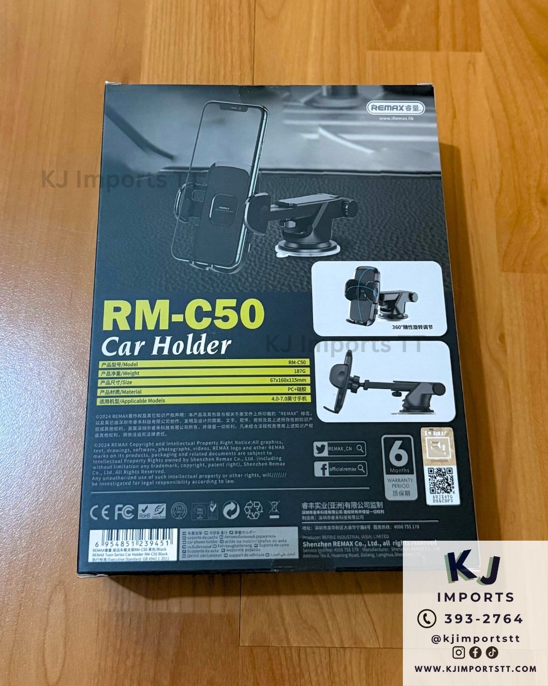 Phone Holder for Car Dashboard or Windshield (RM-C50)