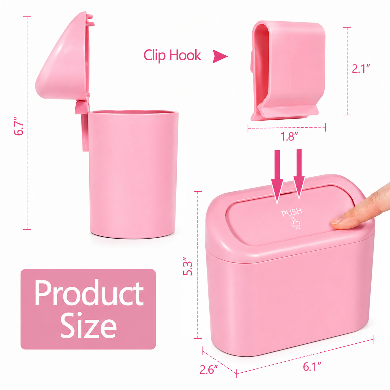 Car Trash Bin Organizer (+ 1 Roll of Bags)
