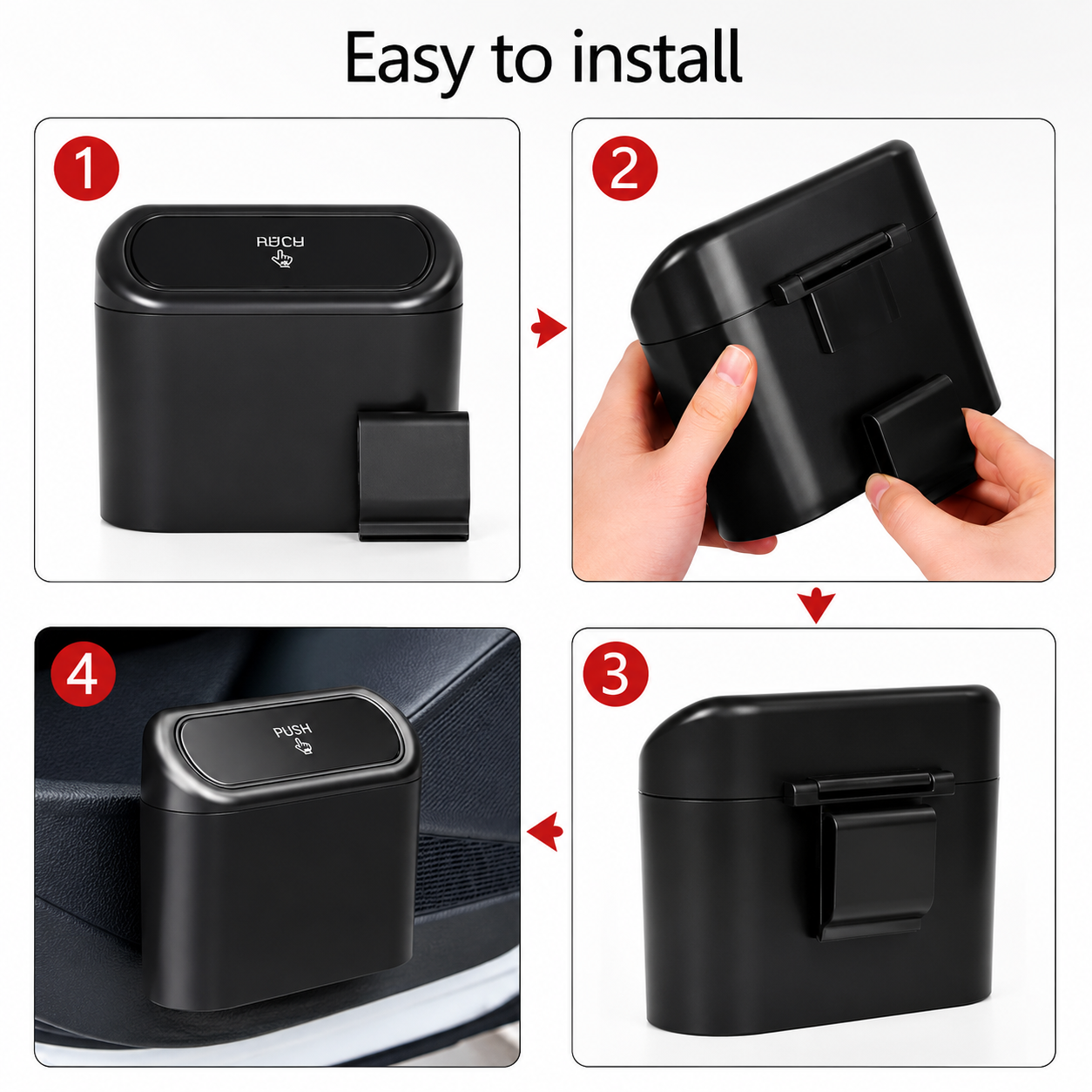 Car Trash Bin Organizer (+ 1 Roll of Bags)