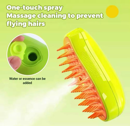 PET HAIR BRUSH WITH MIST SPRAYER