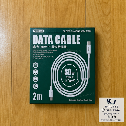 2M Charging Cable 30W (USB-C to C) RCC021