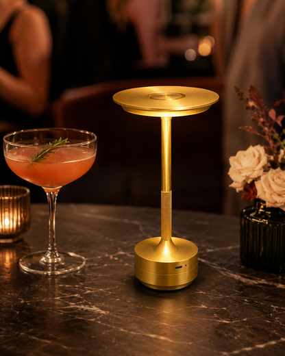 Gold Metal Touch Control LED Lamp