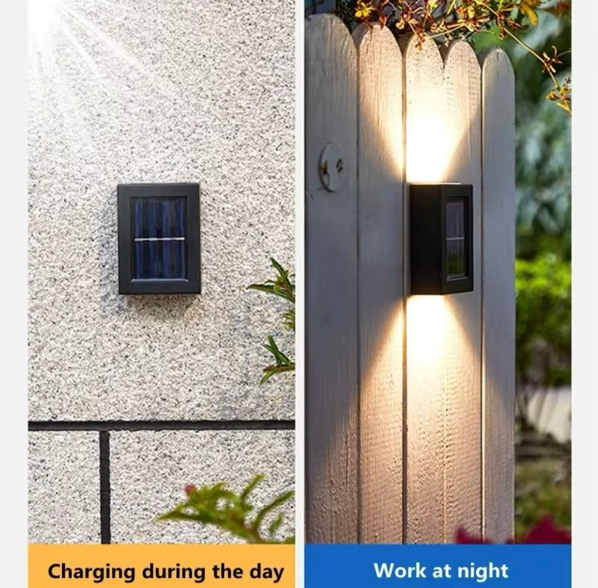 OUTDOOR AMBIENT SOLAR LED LIGHTS (PAIR)