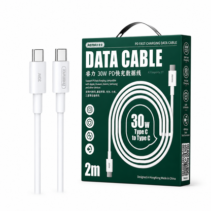 2M Charging Cable 30W (USB-C to C) RCC021