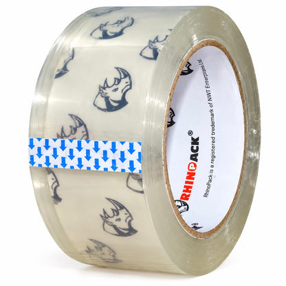 RhinoPack Premium Clear Packing Tape - 1.88” x 54.6 Yards