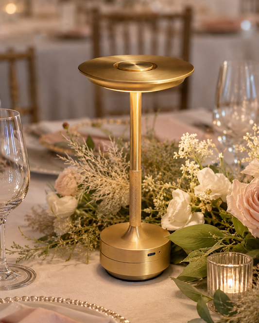 Gold Metal Touch Control LED Lamp
