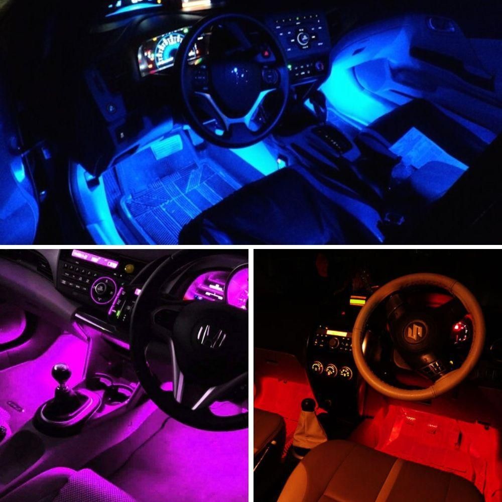 INTERIOR CAR RGB LED LIGHTS (with REMOTE CONTROL)