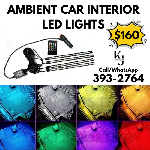 INTERIOR CAR RGB LED LIGHTS (with REMOTE CONTROL)