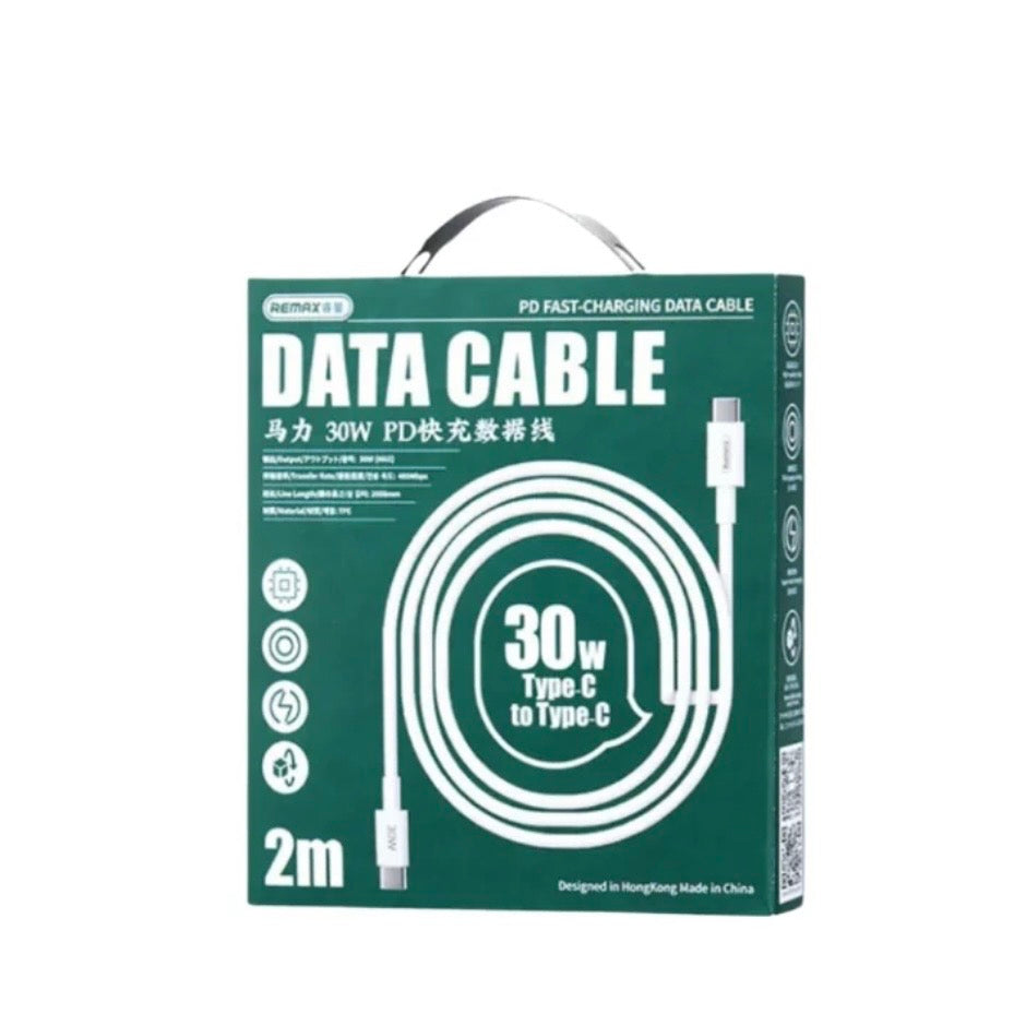 2M Charging Cable 30W (USB-C to C) RCC021